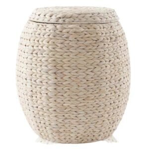 Warmetry Decorative Wicker Storage Basket – Elegant Handwoven Home Organization Bin